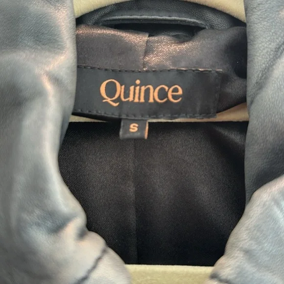 Quince washed leather bomber jacket - Picture 7 of 8